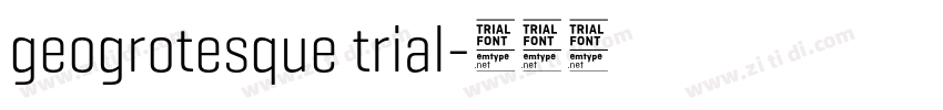 geogrotesque trial字体转换